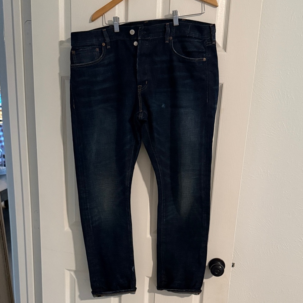 Ralph Lauren Denim & Supply Men's Deep Indigo Straight Jeans button fly